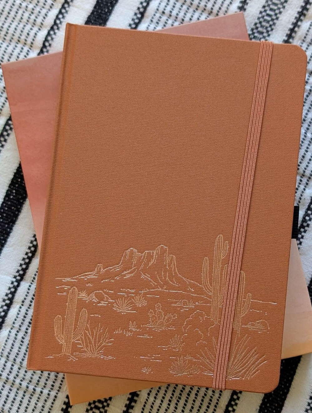 Archer & Olive A5 Notebook, Desert Scene, With Gold Foiling And Dot Grid Paper